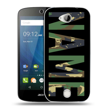 Силиконовый чехол на Acer Liquid Z530 с принтом NAME