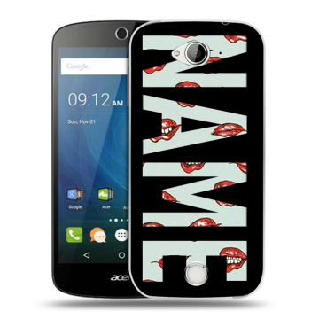 Силиконовый чехол на Acer Liquid Z530 с принтом NAME
