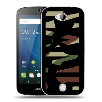 Силиконовый чехол на Acer Liquid Z530 с принтом NAME