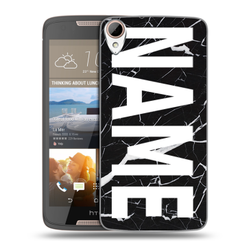 Силиконовый чехол на HTC Desire 828 с принтом NAME