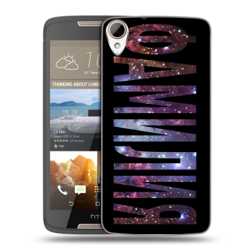 Силиконовый чехол на HTC Desire 828 с принтом ФАМИЛИЯ