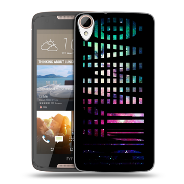Силиконовый чехол на HTC Desire 828 с принтом ФАМИЛИЯ