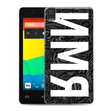 Силиконовый чехол на BQ Aquaris E4.5 с принтом ИМЯ