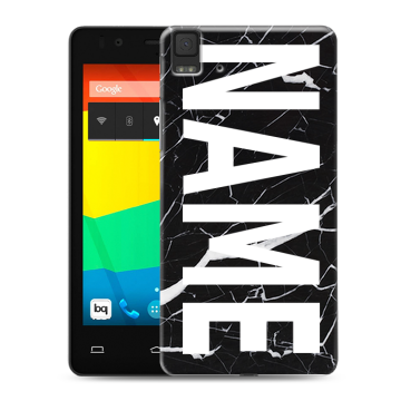 Силиконовый чехол на BQ Aquaris E4.5 с принтом NAME