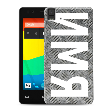 Силиконовый чехол на BQ Aquaris E4.5 с принтом ИМЯ