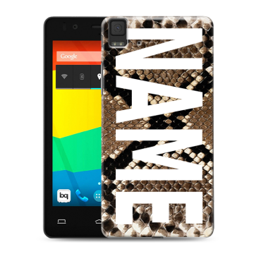 Силиконовый чехол на BQ Aquaris E4.5 с принтом NAME