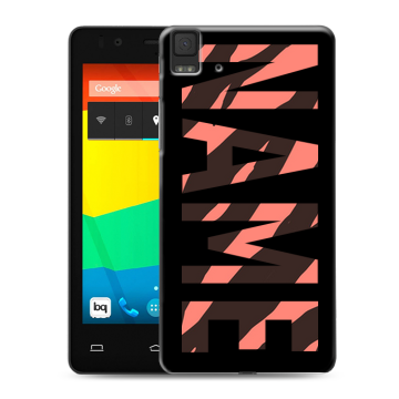 Силиконовый чехол на BQ Aquaris E4.5 с принтом NAME
