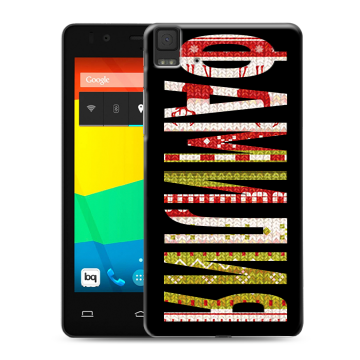Силиконовый чехол на BQ Aquaris E4.5 с принтом ФАМИЛИЯ