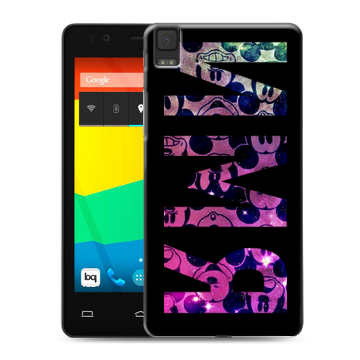 Силиконовый чехол на BQ Aquaris E4.5 с принтом ИМЯ