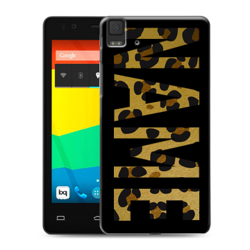 Силиконовый чехол на BQ Aquaris E4.5 с принтом NAME