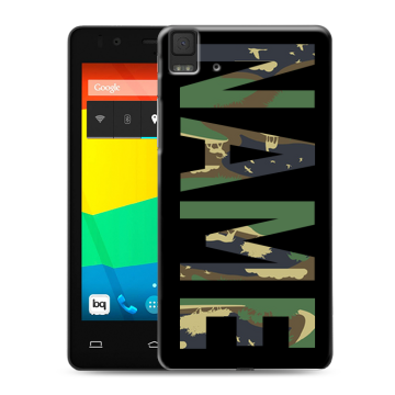 Силиконовый чехол на BQ Aquaris E4.5 с принтом NAME
