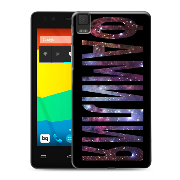 Силиконовый чехол на BQ Aquaris E4.5 с принтом ФАМИЛИЯ