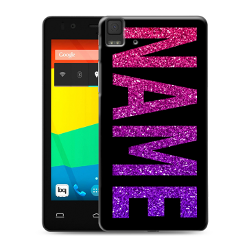 Силиконовый чехол на BQ Aquaris E4.5 с принтом NAME