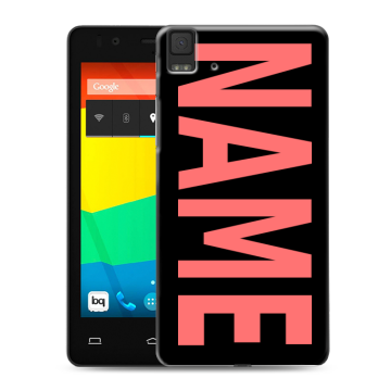 Силиконовый чехол на BQ Aquaris E4.5 с принтом NAME