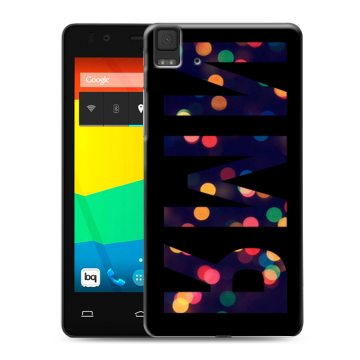 Силиконовый чехол на BQ Aquaris E4.5 с принтом ИМЯ