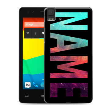 Силиконовый чехол на BQ Aquaris E4.5 с принтом NAME