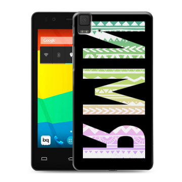 Силиконовый чехол на BQ Aquaris E4.5 с принтом ИМЯ