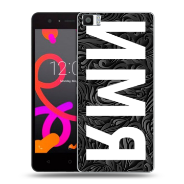 Силиконовый чехол на BQ Aquaris M5 с принтом ИМЯ