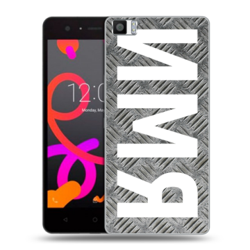 Силиконовый чехол на BQ Aquaris M5 с принтом ИМЯ