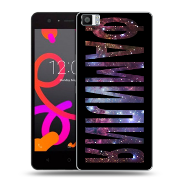 Силиконовый чехол на BQ Aquaris M5 с принтом ФАМИЛИЯ
