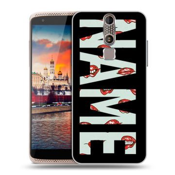 Пластиковый чехол на ZTE Axon Mini с принтом NAME