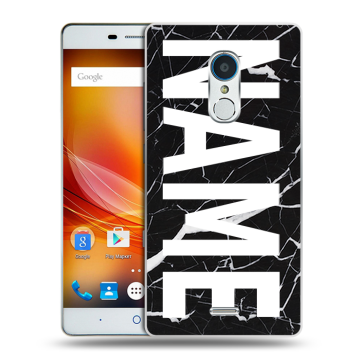 Силиконовый чехол на ZTE Blade X9 с принтом NAME