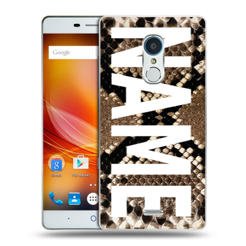 Силиконовый чехол на ZTE Blade X9 с принтом NAME