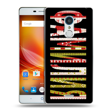 Силиконовый чехол на ZTE Blade X9 с принтом ФАМИЛИЯ
