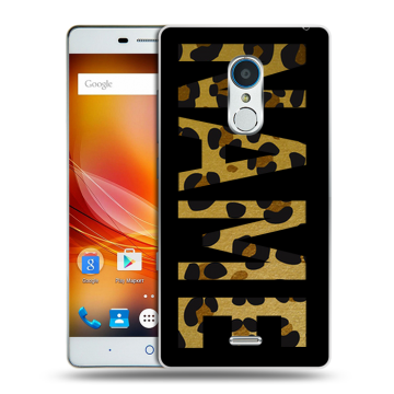 Силиконовый чехол на ZTE Blade X9 с принтом NAME