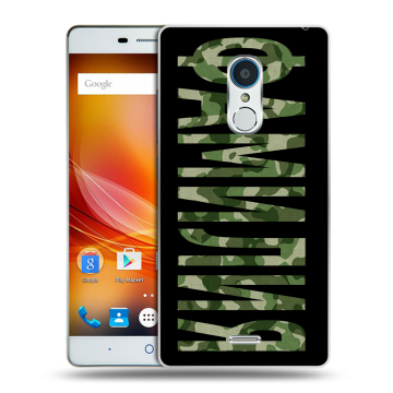 Силиконовый чехол на ZTE Blade X9 с принтом ФАМИЛИЯ
