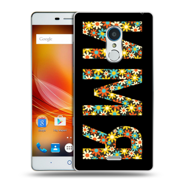 Силиконовый чехол на ZTE Blade X9 с принтом ИМЯ