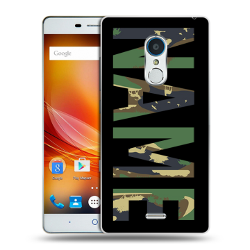 Силиконовый чехол на ZTE Blade X9 с принтом NAME
