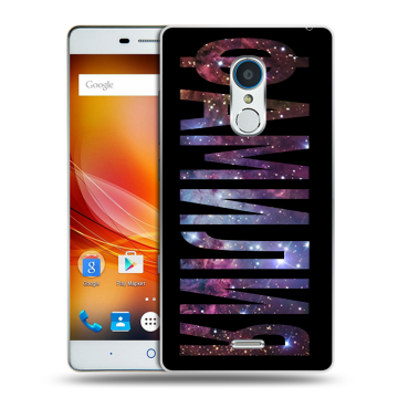 Силиконовый чехол на ZTE Blade X9 с принтом ФАМИЛИЯ