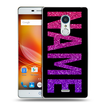 Силиконовый чехол на ZTE Blade X9 с принтом NAME