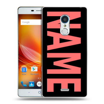 Силиконовый чехол на ZTE Blade X9 с принтом NAME