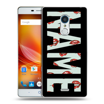 Силиконовый чехол на ZTE Blade X9 с принтом NAME