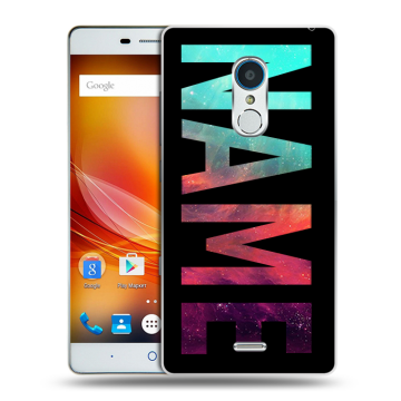 Силиконовый чехол на ZTE Blade X9 с принтом NAME