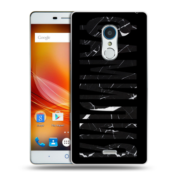 Силиконовый чехол на ZTE Blade X9 с принтом ФАМИЛИЯ