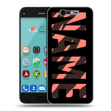 Силиконовый чехол на ZTE Blade S7 с принтом NAME