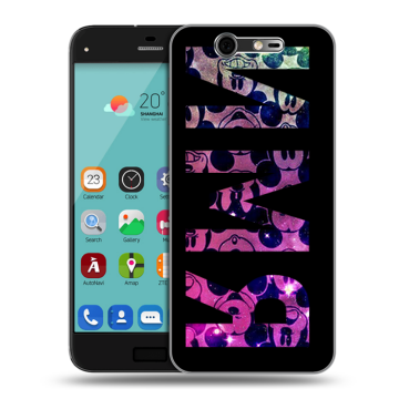 Силиконовый чехол на ZTE Blade S7 с принтом ИМЯ