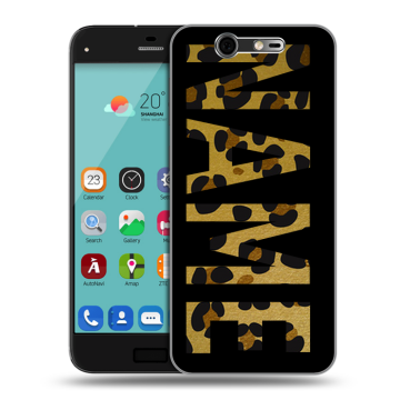 Силиконовый чехол на ZTE Blade S7 с принтом NAME