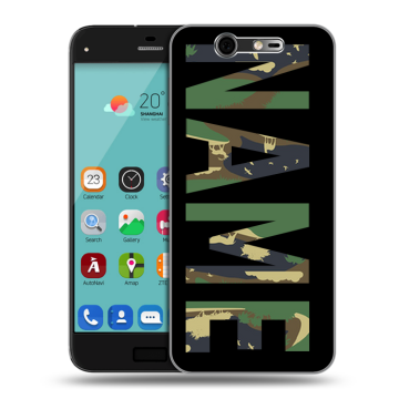 Силиконовый чехол на ZTE Blade S7 с принтом NAME