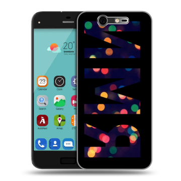 Силиконовый чехол на ZTE Blade S7 с принтом ИМЯ