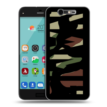 Силиконовый чехол на ZTE Blade S7 с принтом NAME