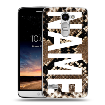Пластиковый чехол на LG Ray с принтом NAME