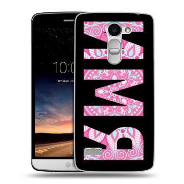 Пластиковый чехол на LG Ray с принтом ИМЯ