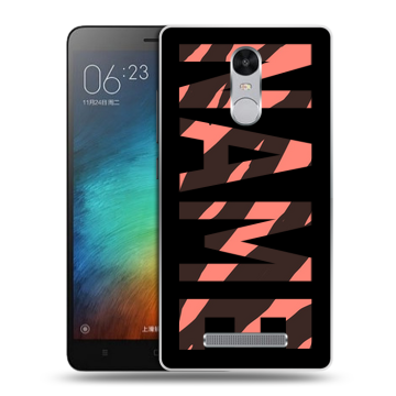 Пластиковый чехол на Xiaomi RedMi Note 3 с принтом NAME