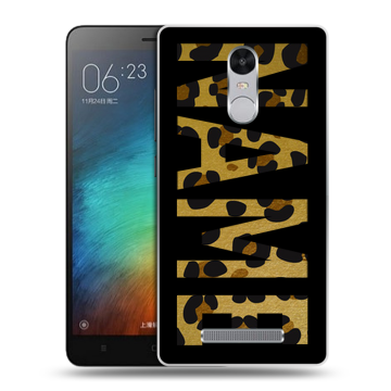 Пластиковый чехол на Xiaomi RedMi Note 3 с принтом NAME