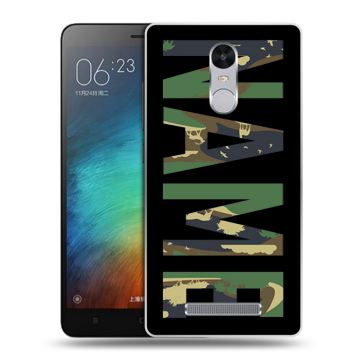 Пластиковый чехол на Xiaomi RedMi Note 3 с принтом NAME