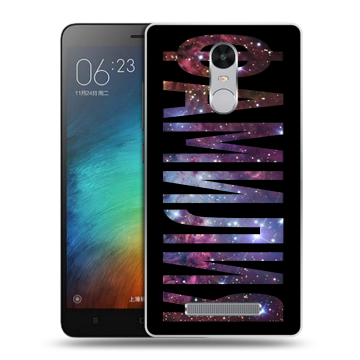 Пластиковый чехол на Xiaomi RedMi Note 3 с принтом ФАМИЛИЯ